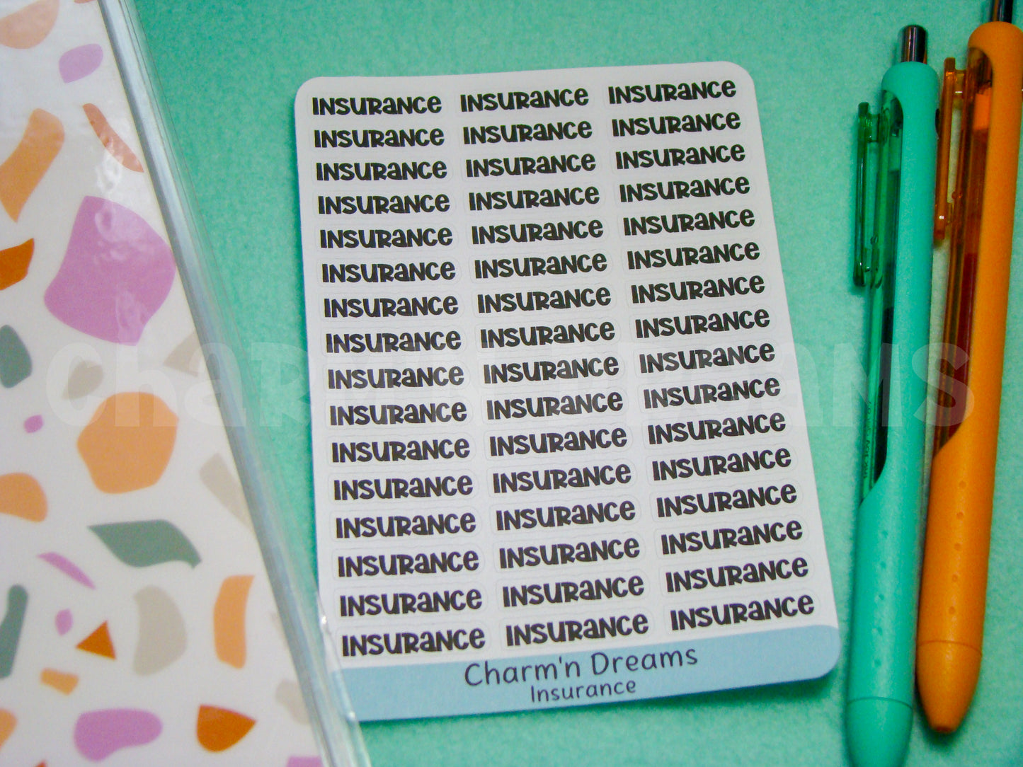 Insurance Functional Planner Stickers