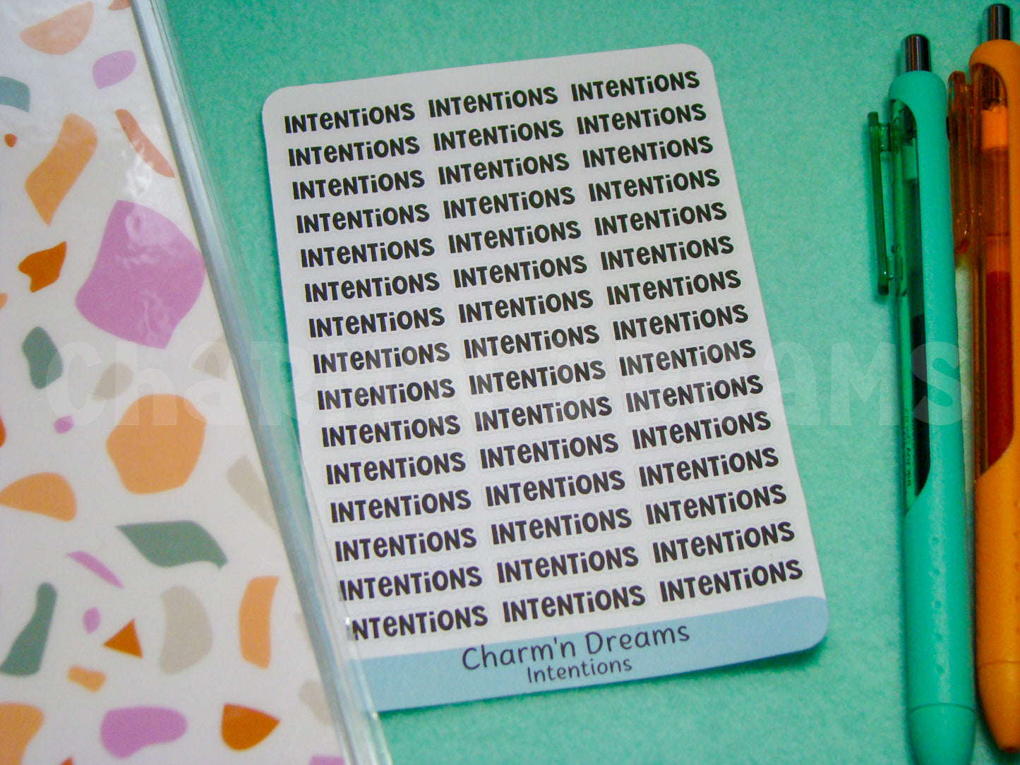 Intentions Functional Planner Stickers