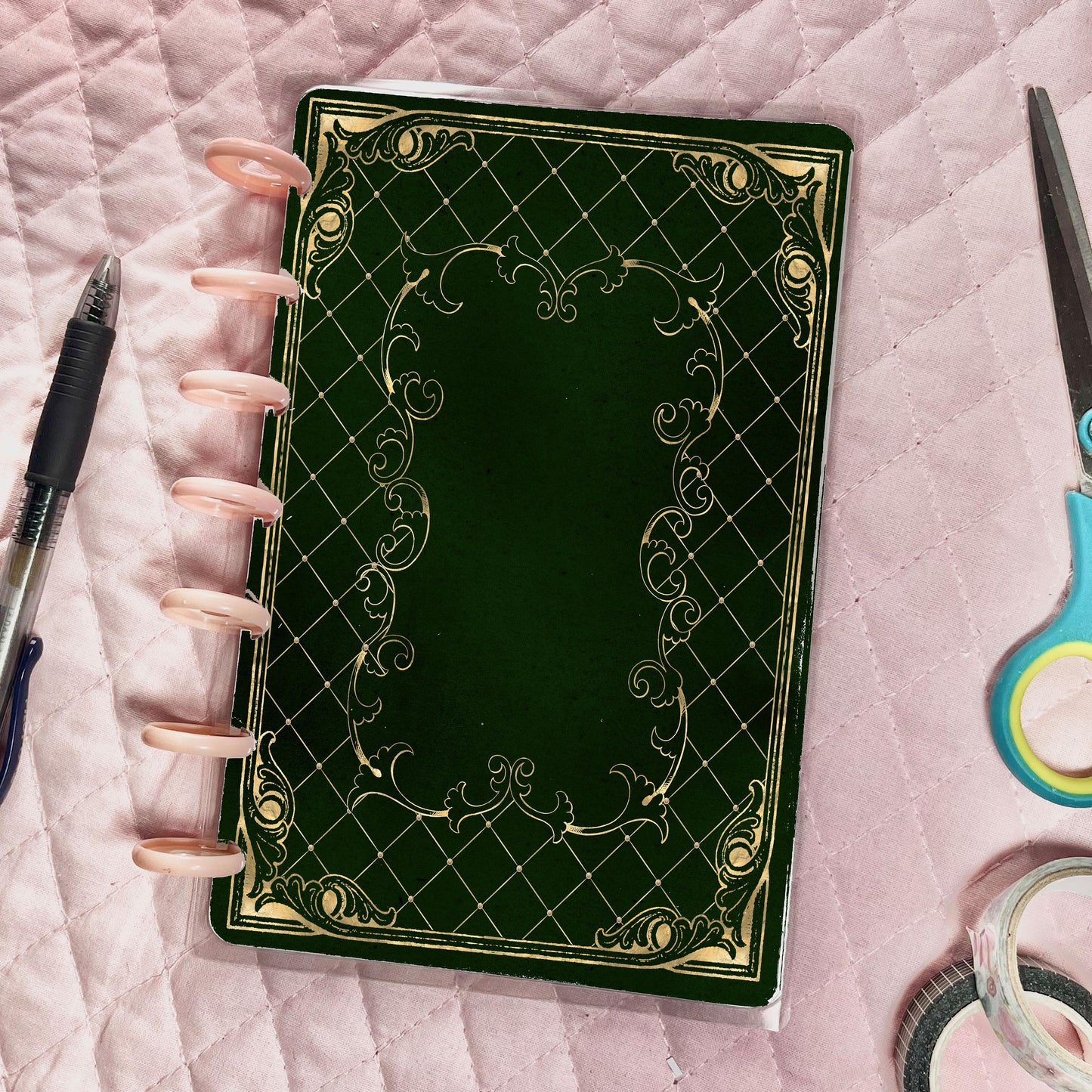 Faux Green Books Cover - Multiple Sizes