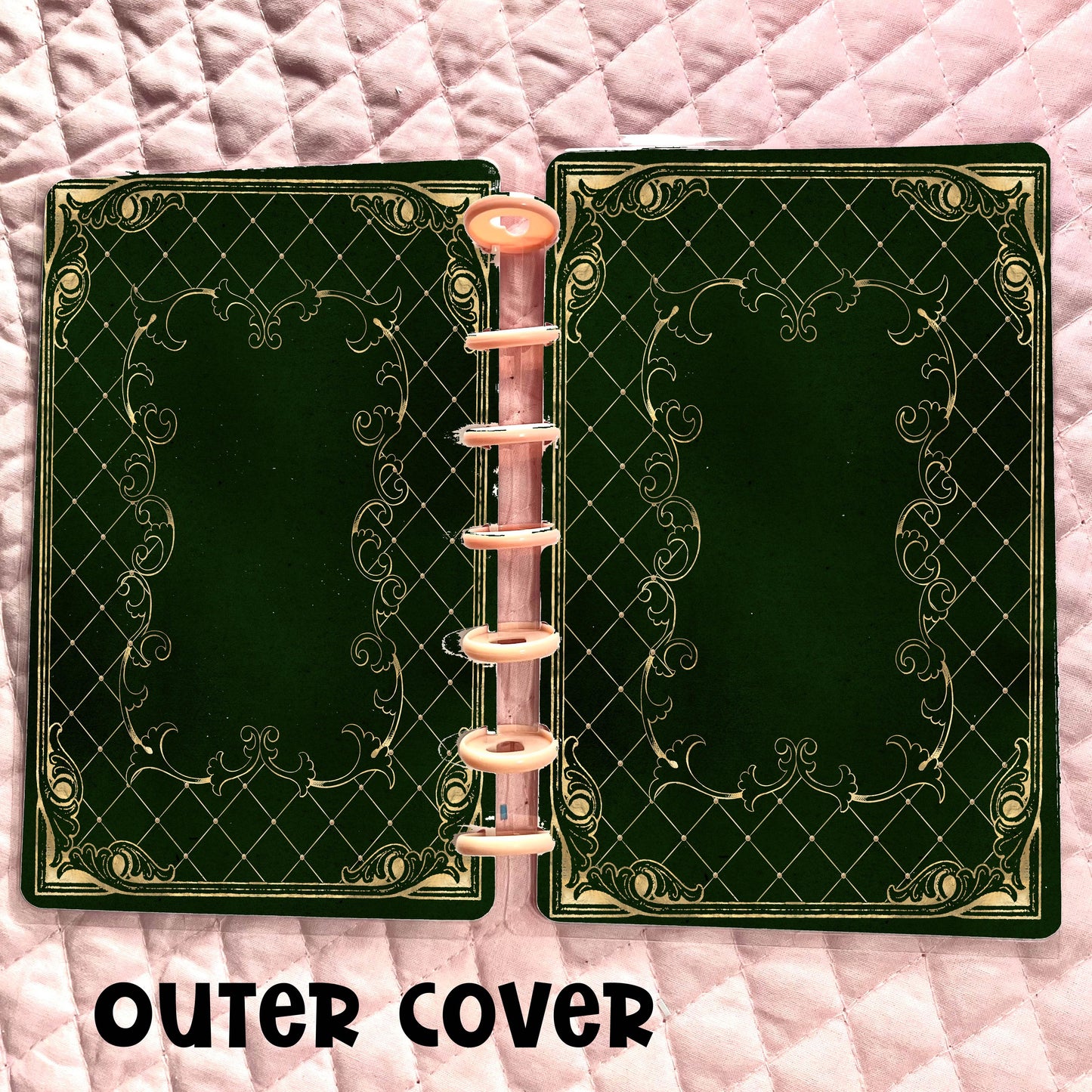 Faux Green Books Cover - Multiple Sizes