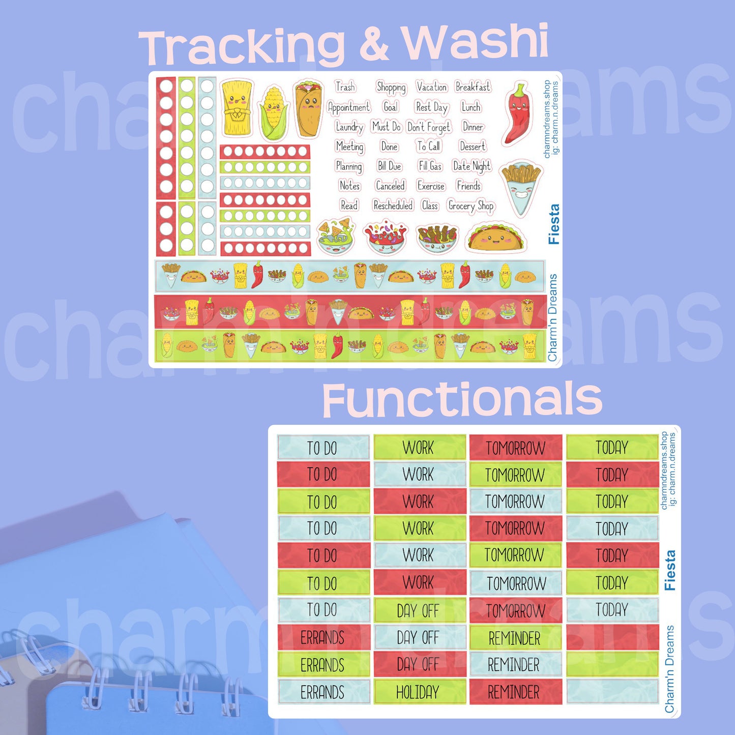 Fiesta Premium Planner Sticker Kit