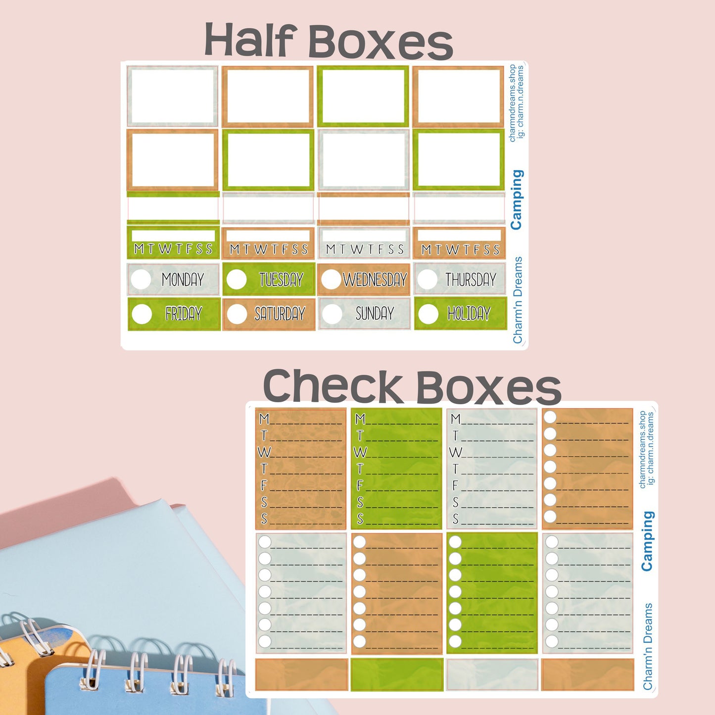 Camping Premium Planner Sticker Kit