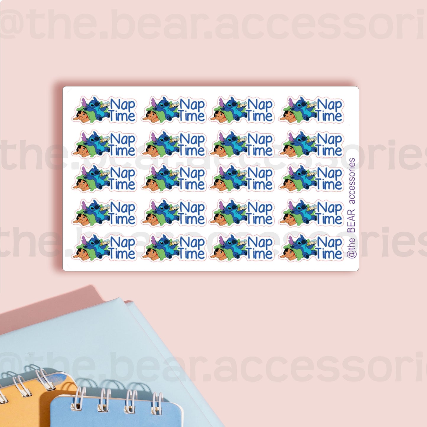 Stitch Nap Time paper planner icon stickers- Stitch stickers- Nap Time planner stickers- theBEARaccessories