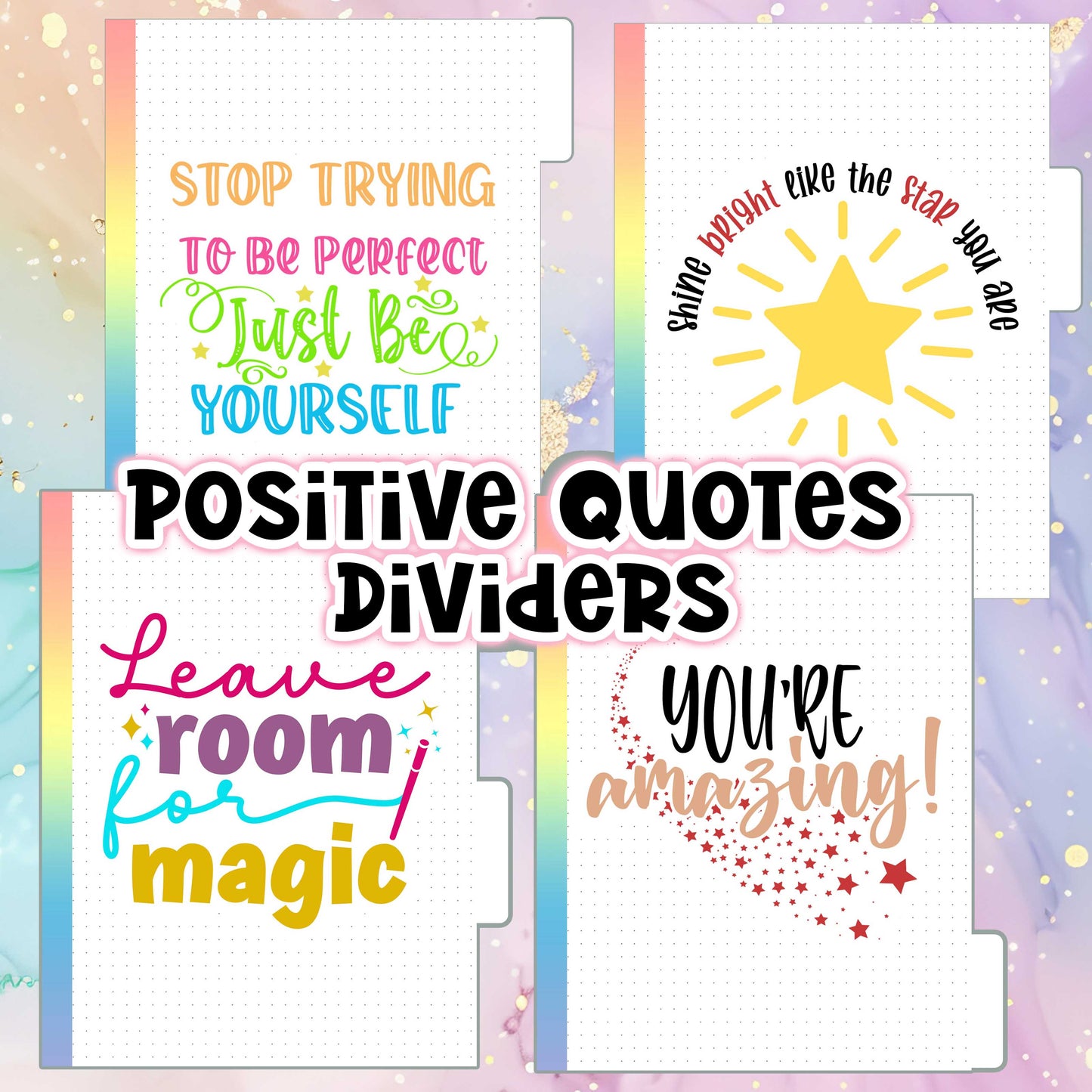 Mental Health Quotes Dividers - Multiple Sizes