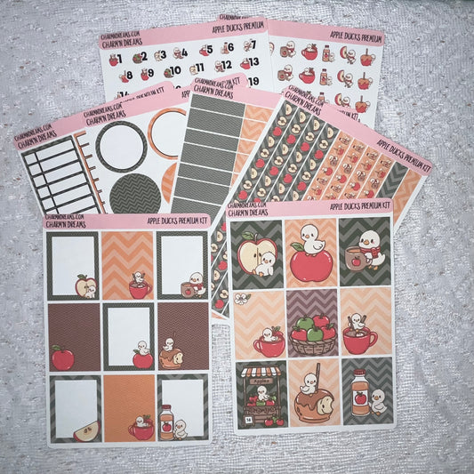 Apple ducks Premium Planner Sticker Kit