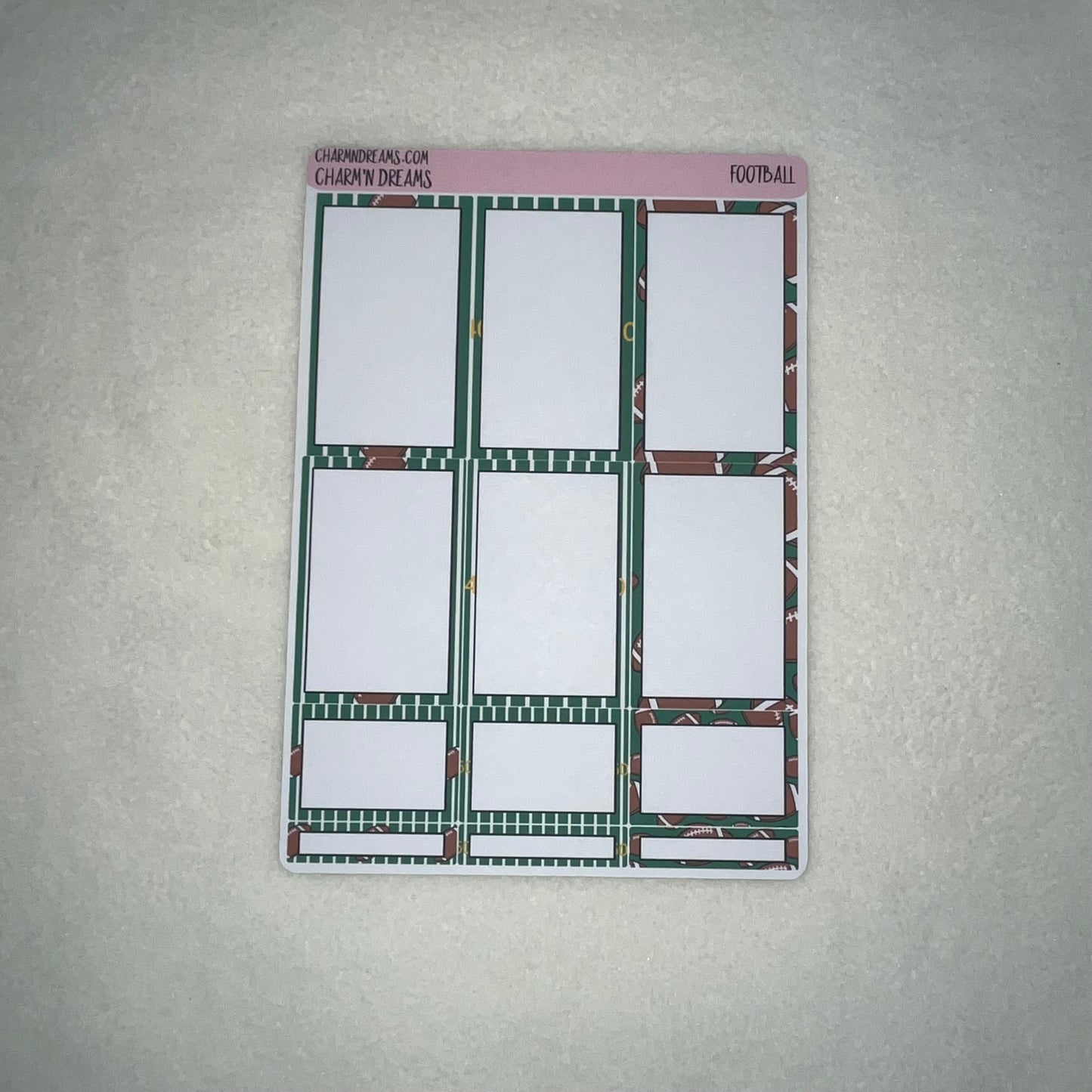 Football Planner Sticker Kit