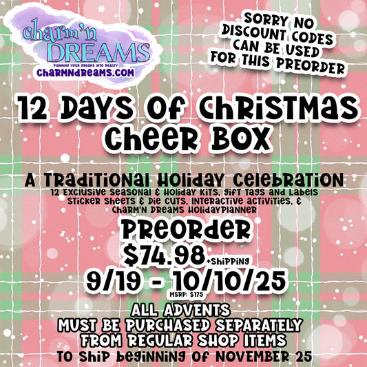 2025 -Twelve Days of Christmas Cheer Box -Sorry No Discounts Can be Applied - Advent Box