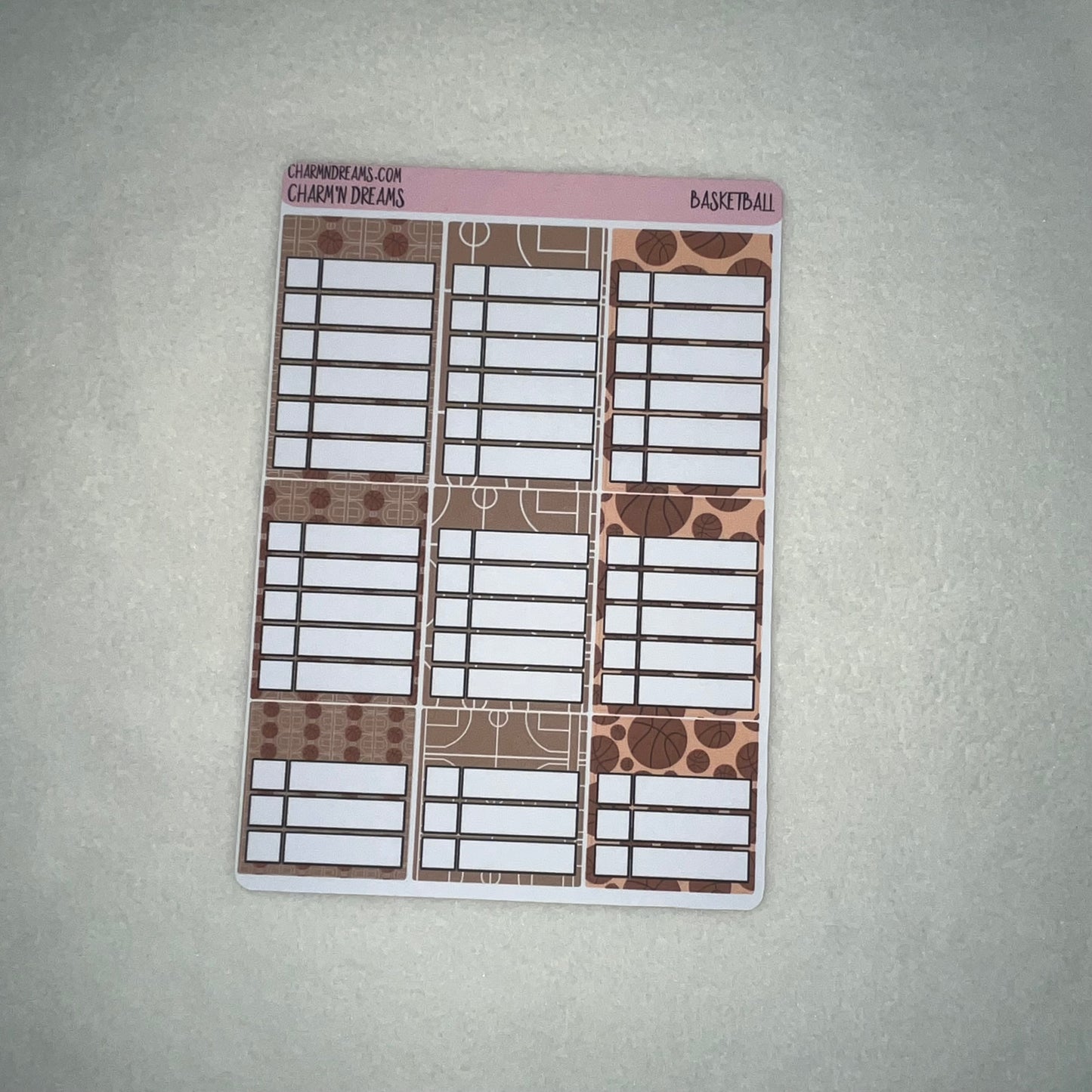 Basketball Planner Sticker Kit