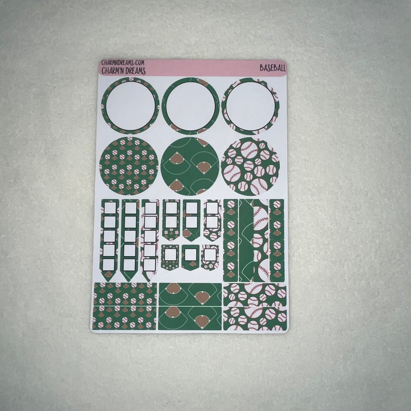 Baseball Planner Sticker Kit