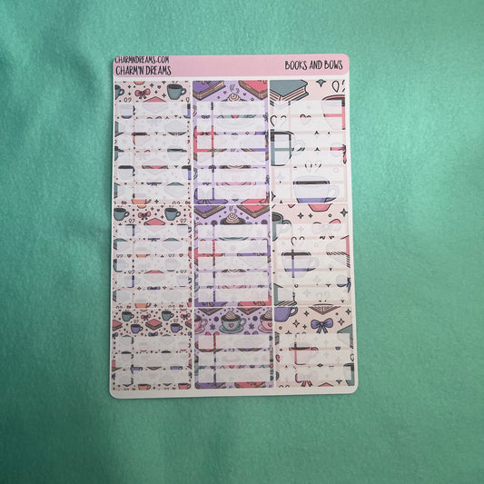 Books and Bows Planner Sticker Kit