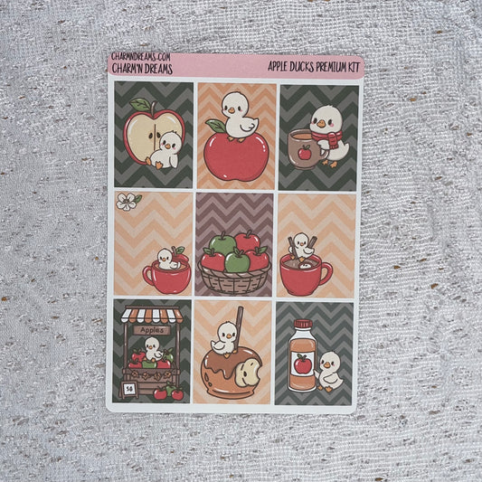 Apple ducks Premium Planner Sticker Kit