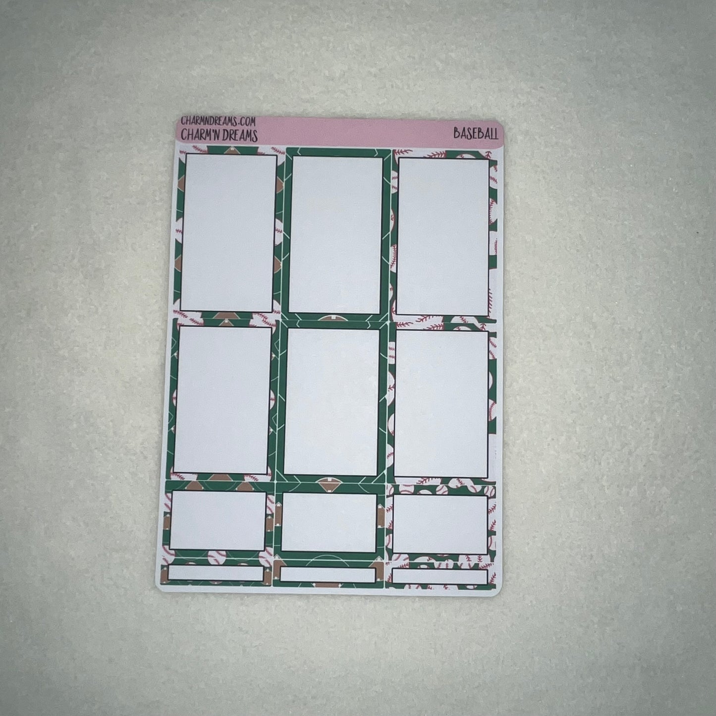 Baseball Planner Sticker Kit