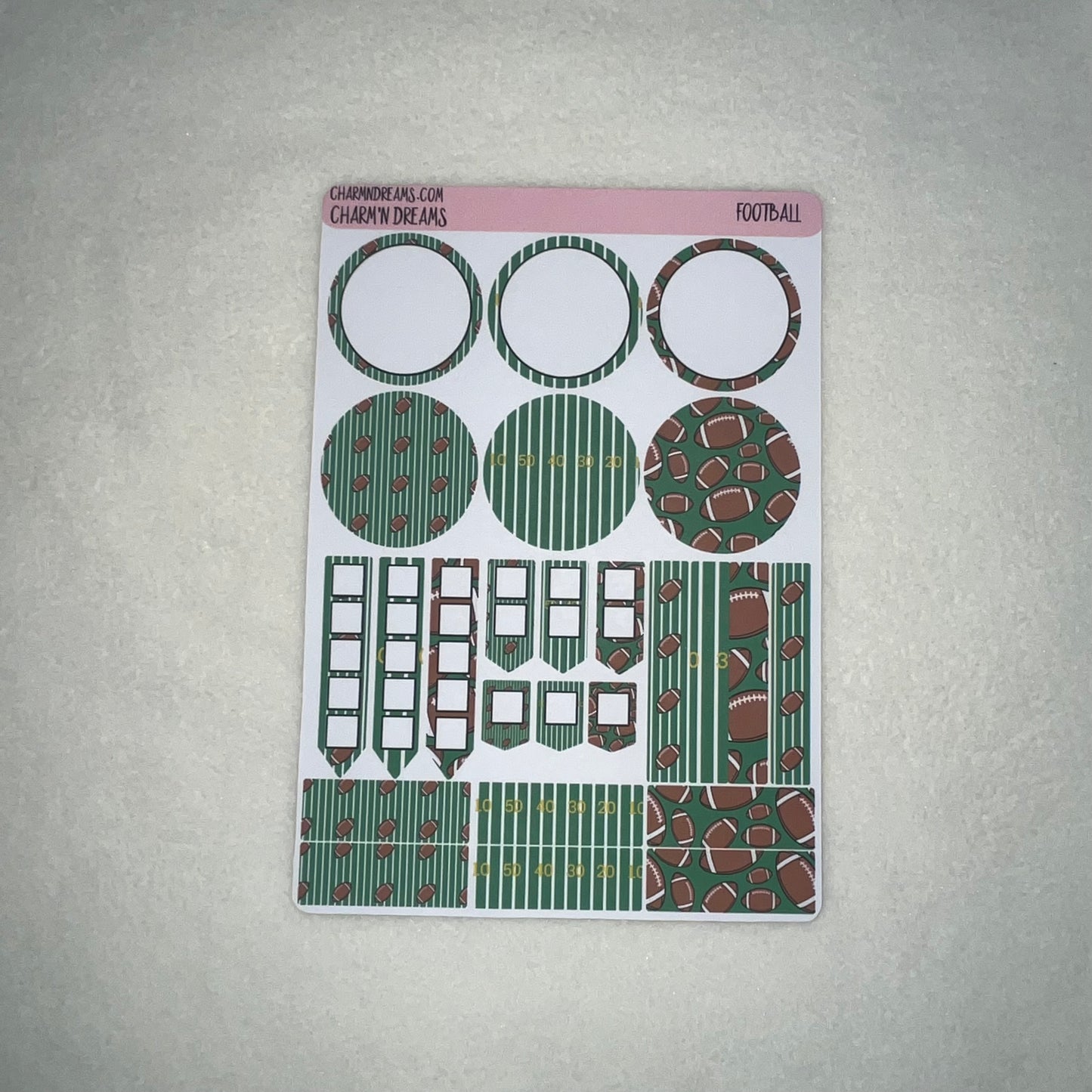 Football Planner Sticker Kit