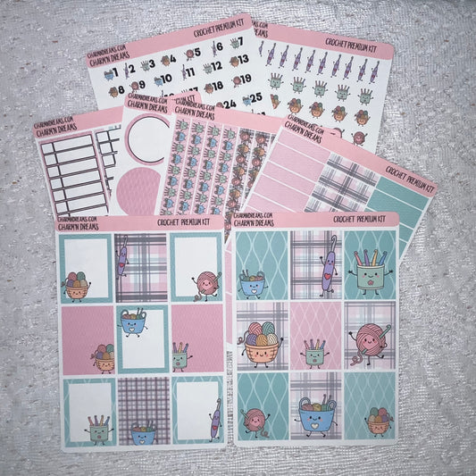 Crochet Premium Planner Sticker Kit