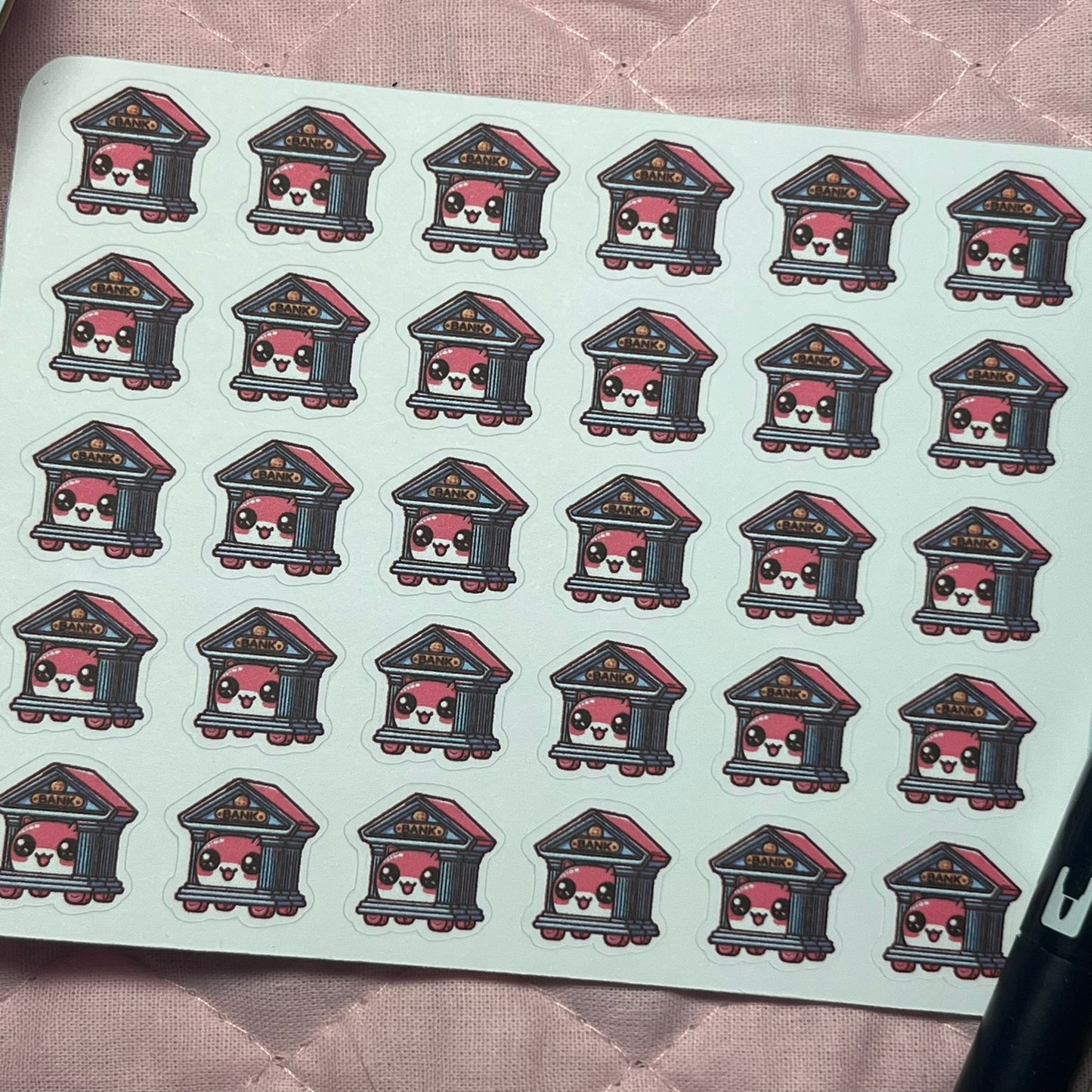 Money Bank Icon Planner Stickers