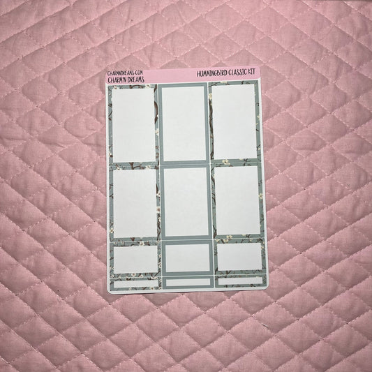 Hummingbird Classic Planner Sticker Kit