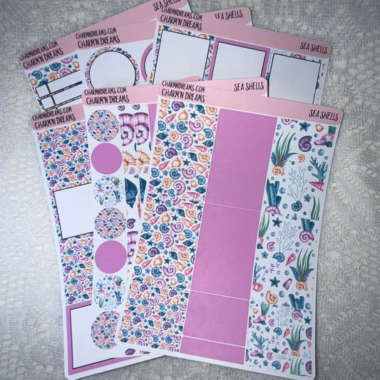 Sea Shells Planner Sticker Kit