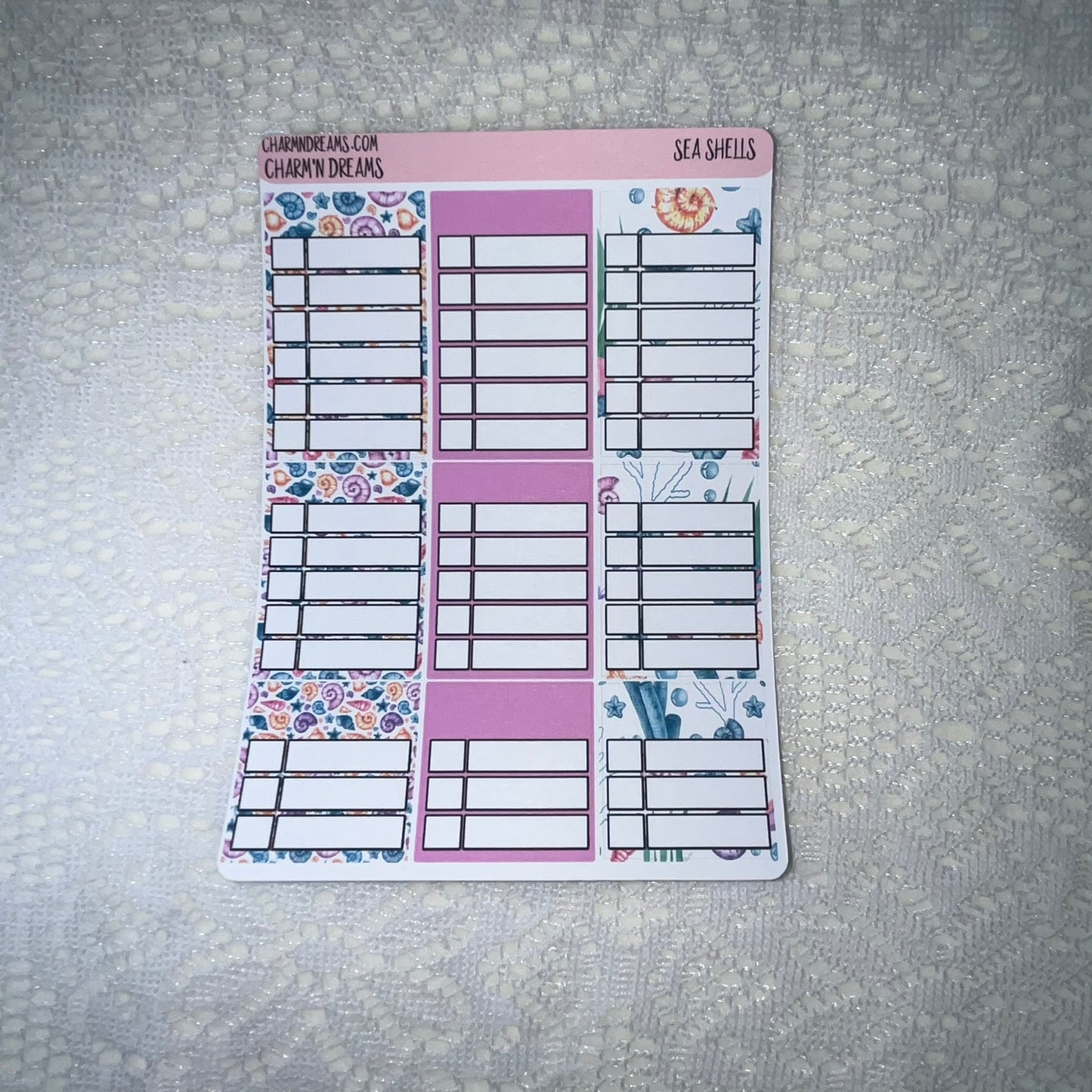 Sea Shells Planner Sticker Kit