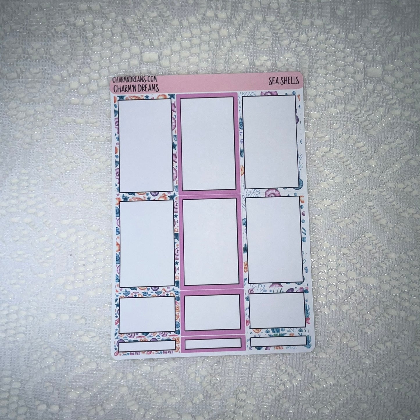 Sea Shells Planner Sticker Kit