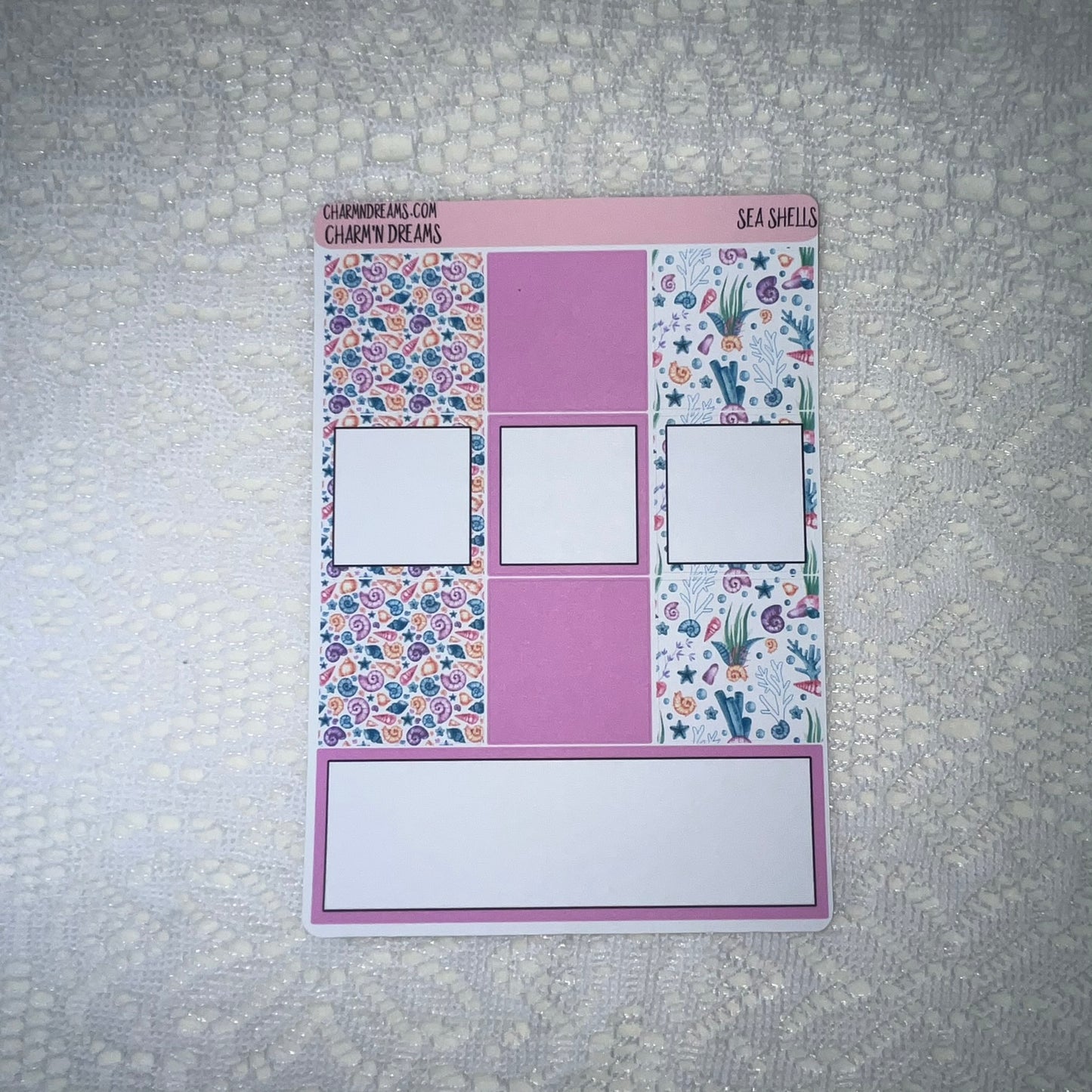 Sea Shells Planner Sticker Kit