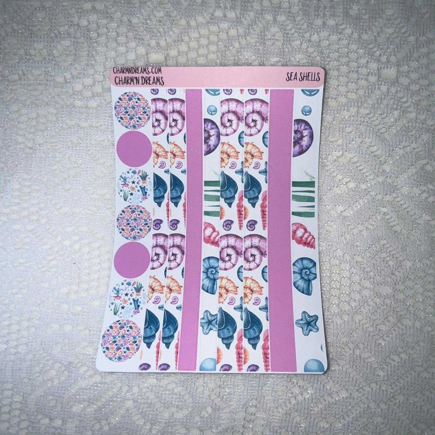 Sea Shells Planner Sticker Kit