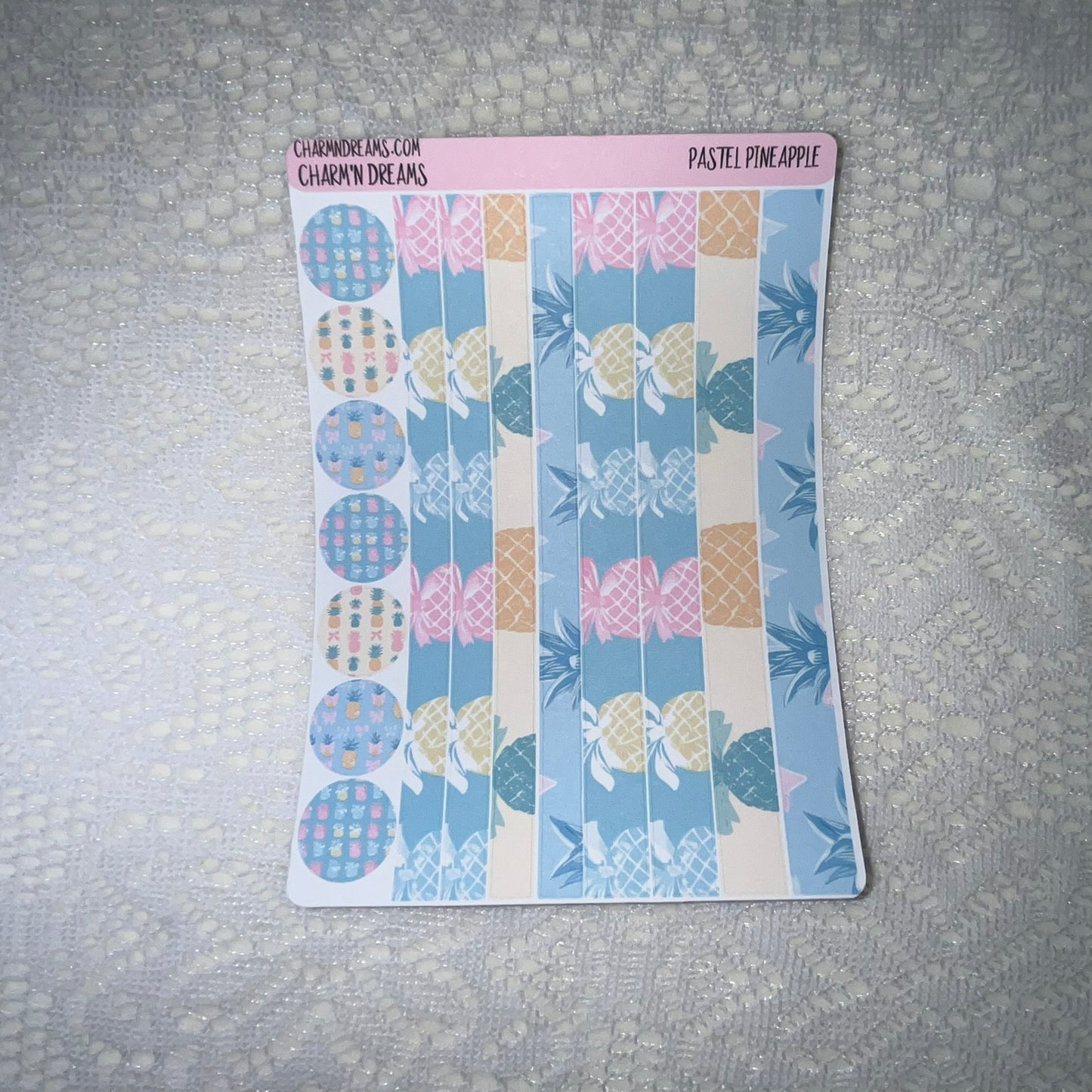 Pastel Pineapple Planner Sticker Kit
