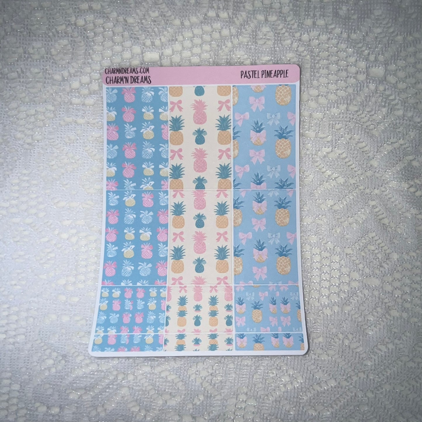 Pastel Pineapple Planner Sticker Kit