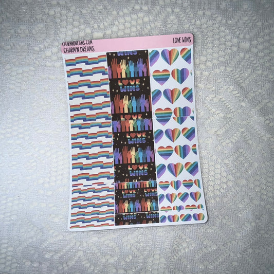 Love Wins Planner Sticker Kit