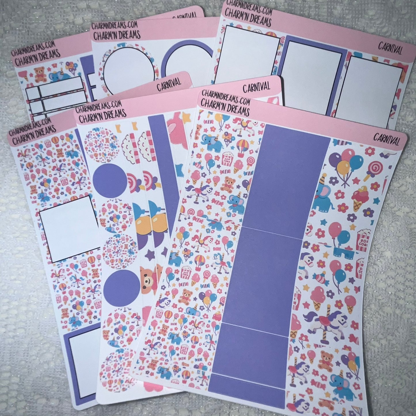 Carnival Planner Sticker Kit