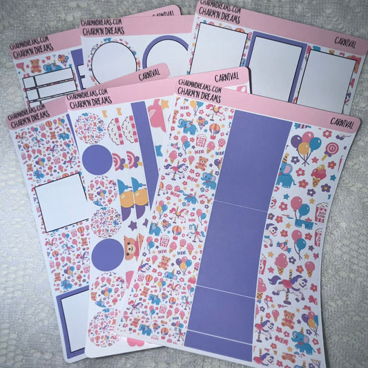 Carnival Planner Sticker Kit
