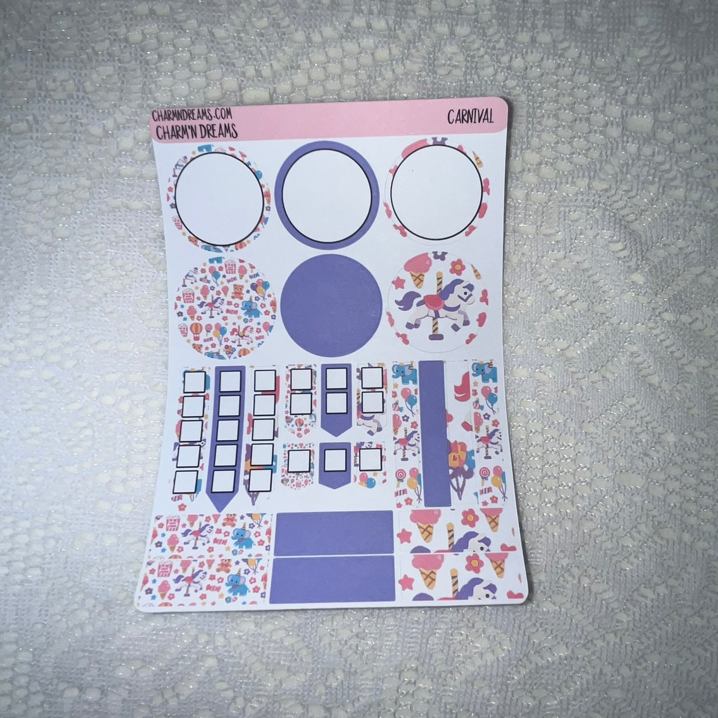 Carnival Planner Sticker Kit