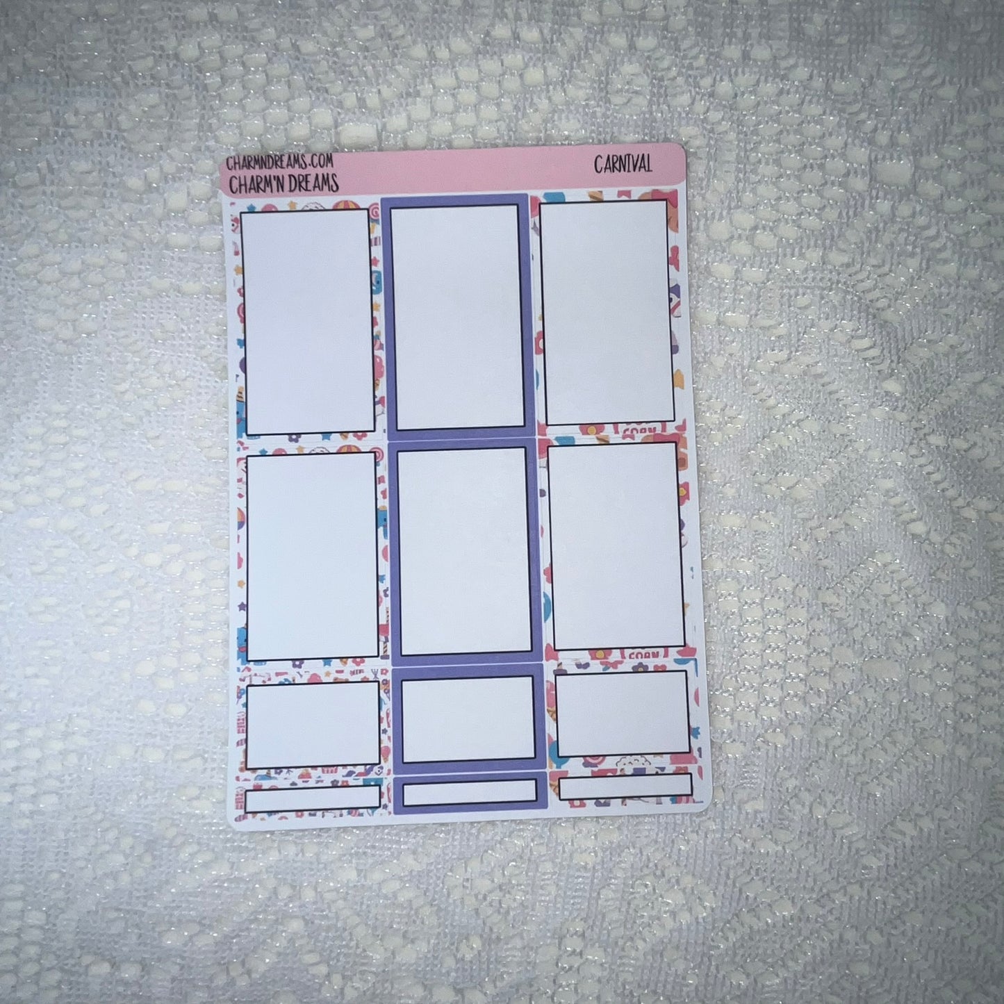 Carnival Planner Sticker Kit