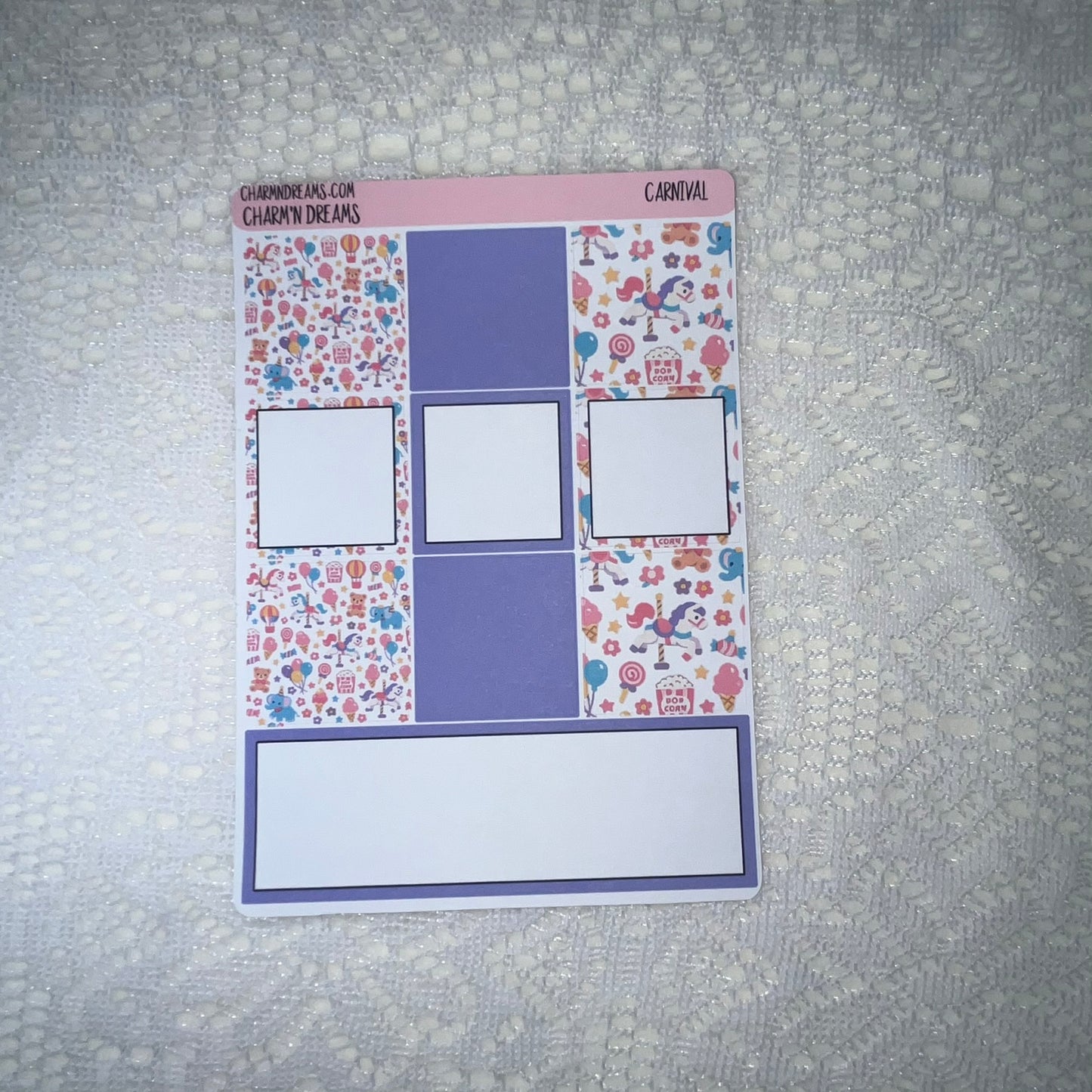 Carnival Planner Sticker Kit