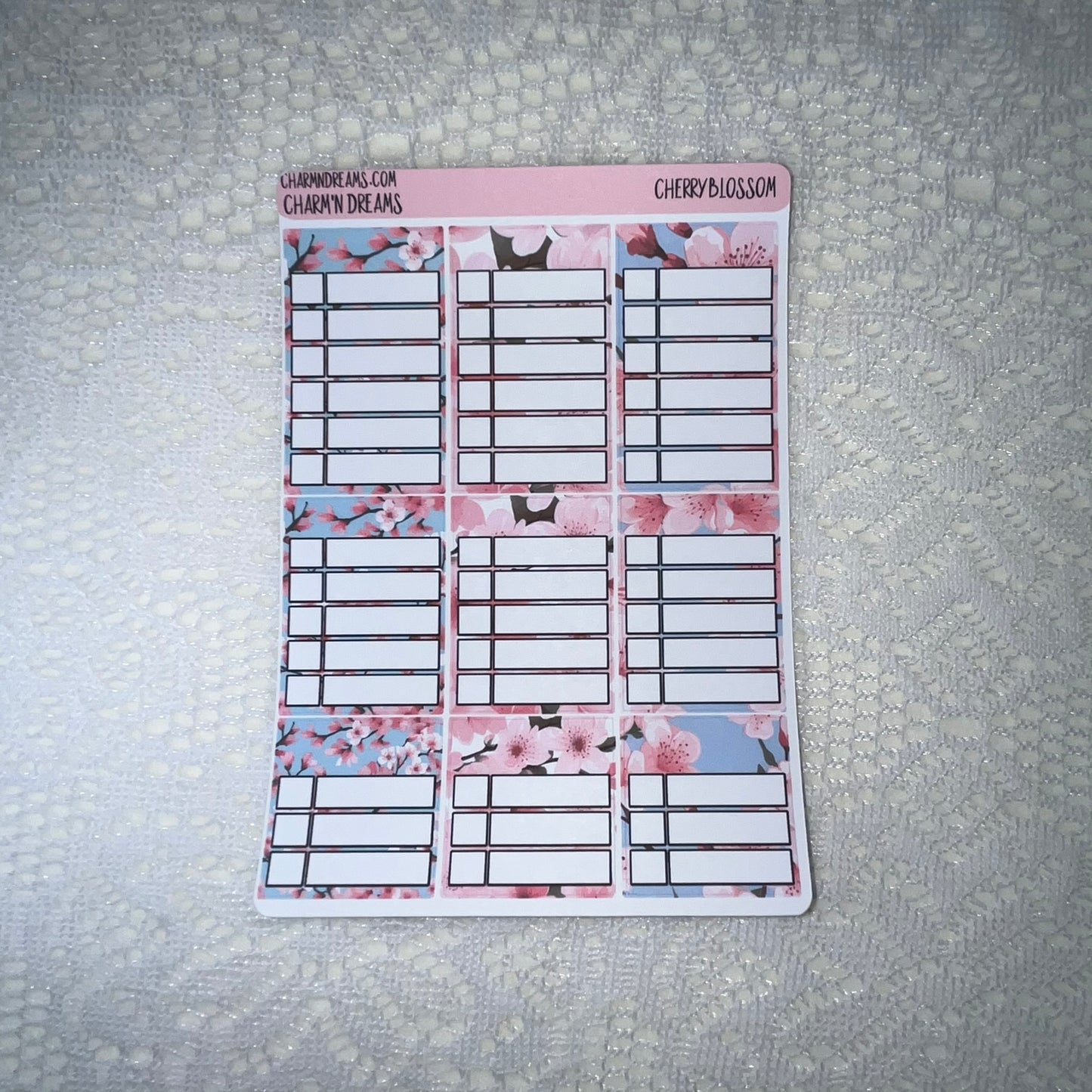Cherry Blossom Planner Sticker Kit