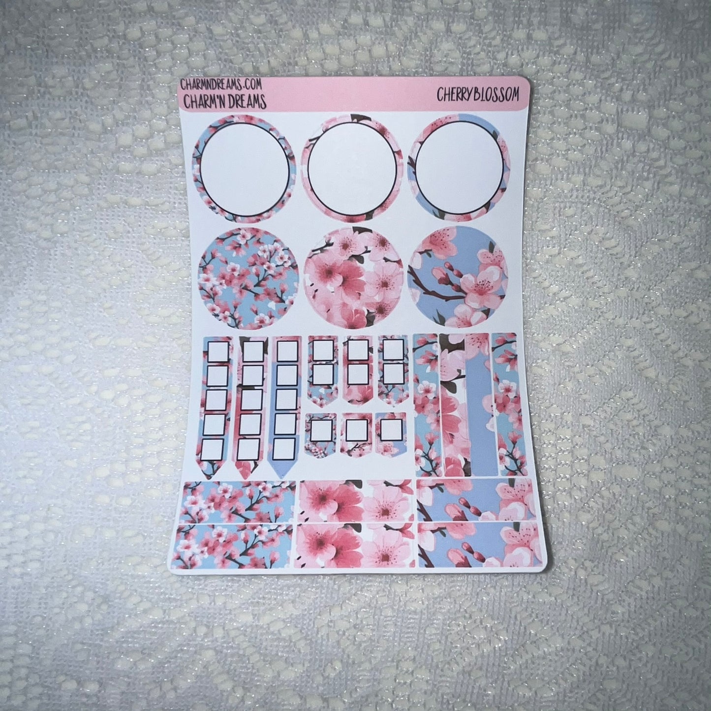 Cherry Blossom Planner Sticker Kit