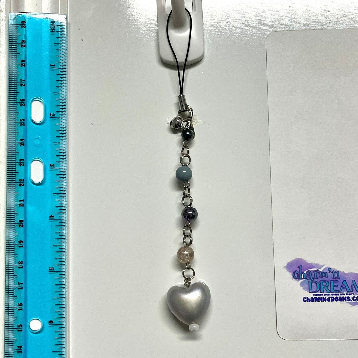 Smoke Puffy Heart Planner Charm