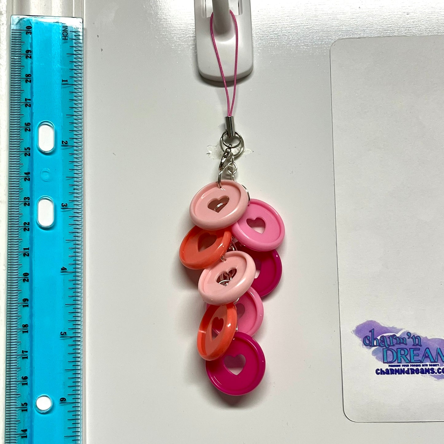 Pink Disc Planner Charm