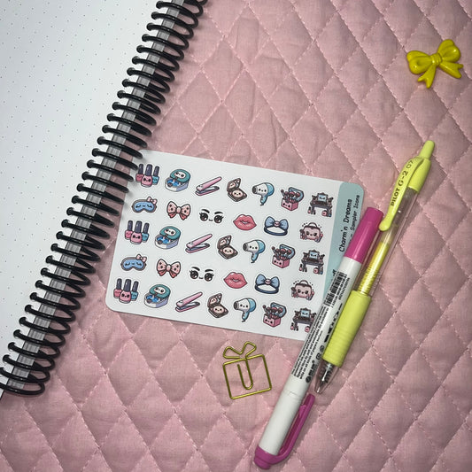 Beauty Sampler Icon Planner Stickers