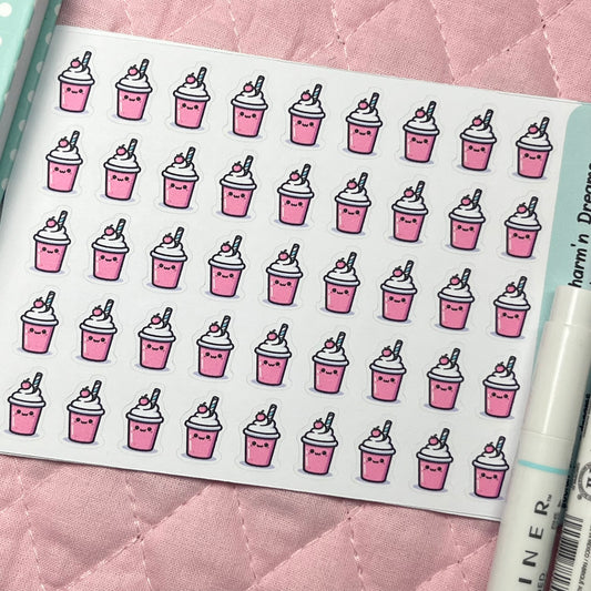 Drinks Milkshake Icon Planner Stickers
