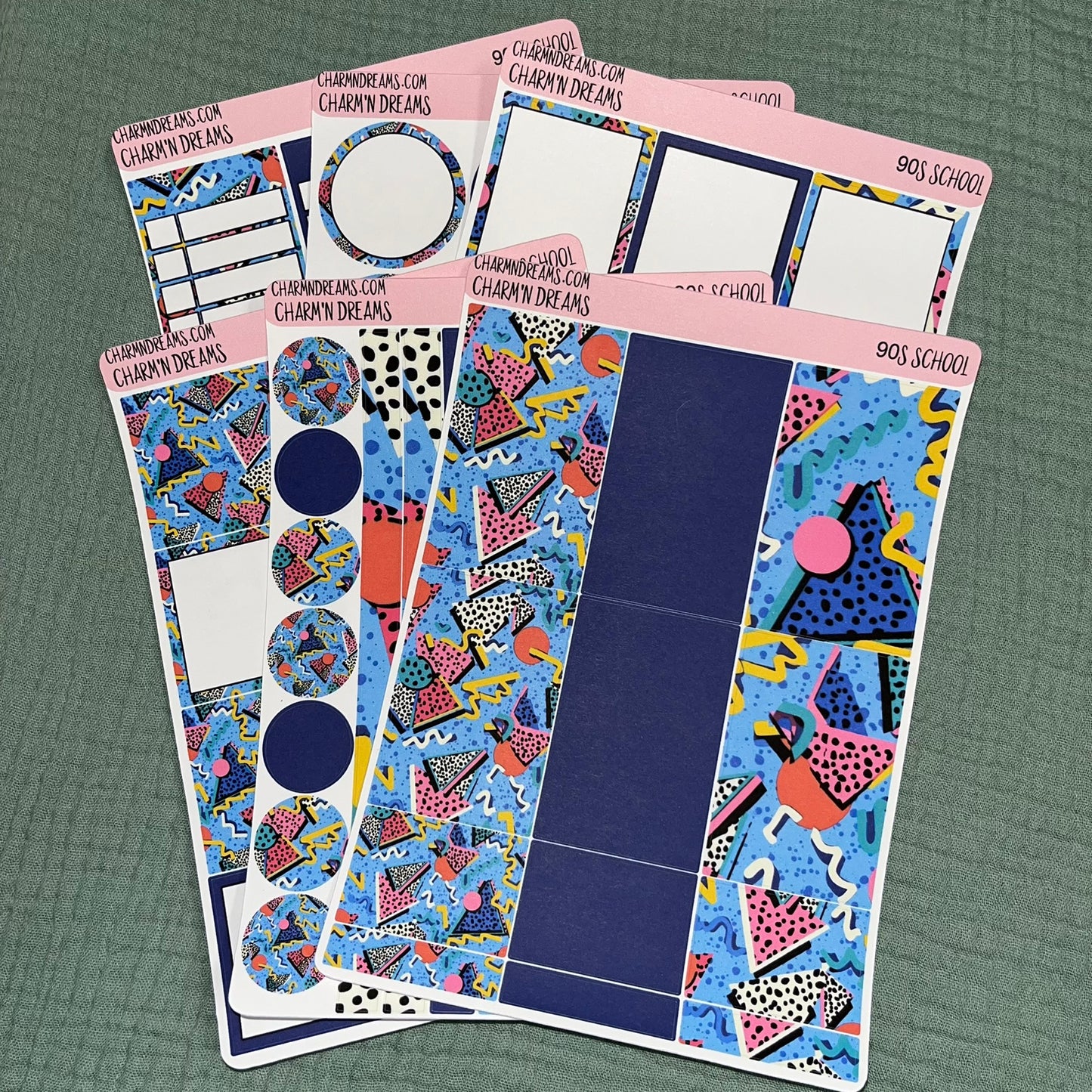 90's School Planner Sticker Kit