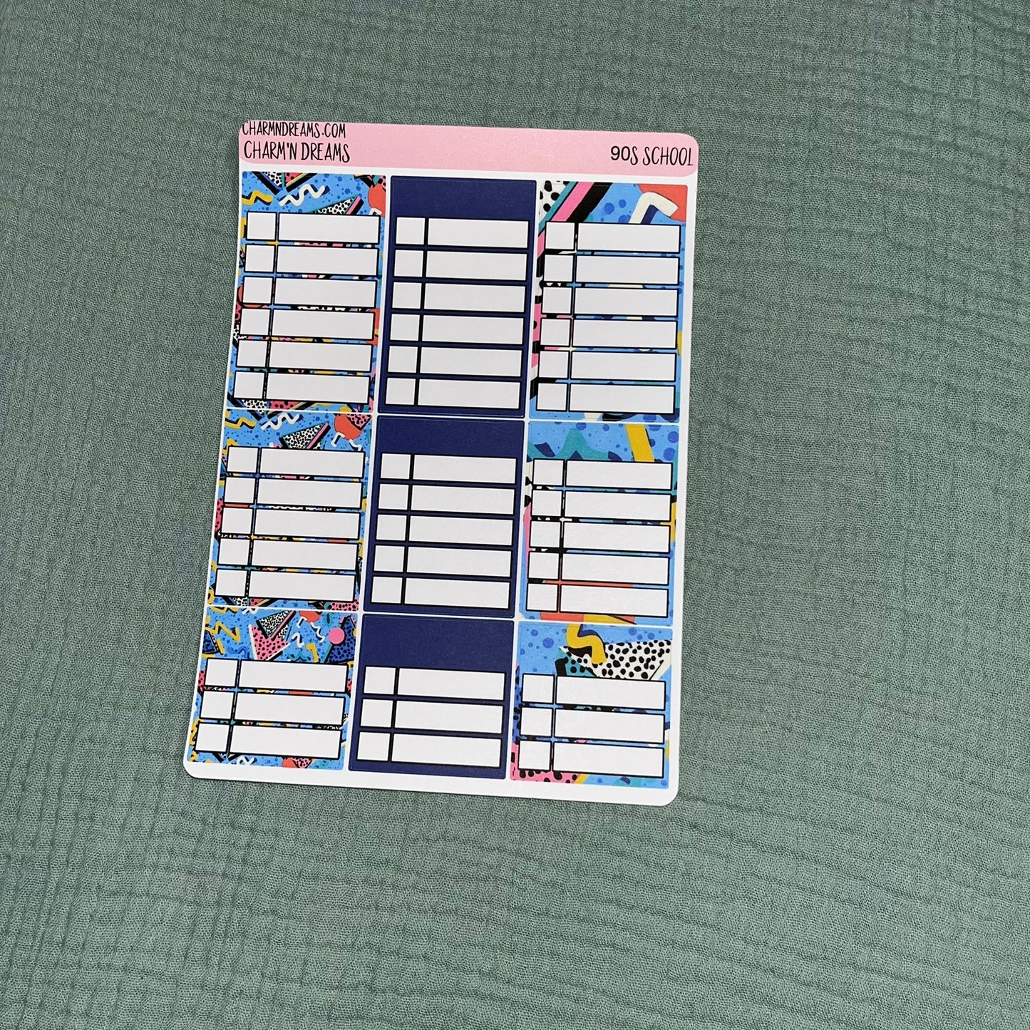 90's School Planner Sticker Kit