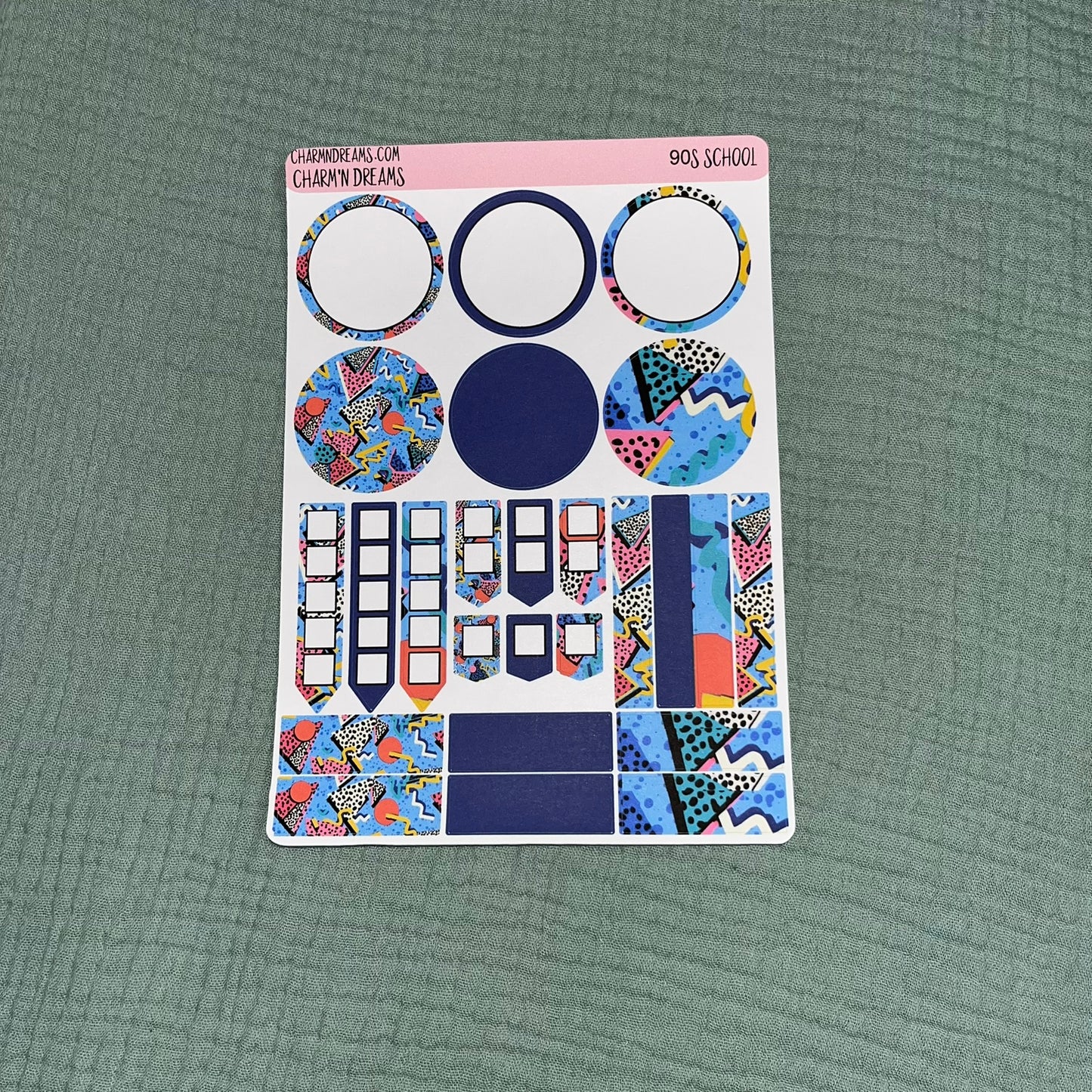 90's School Planner Sticker Kit