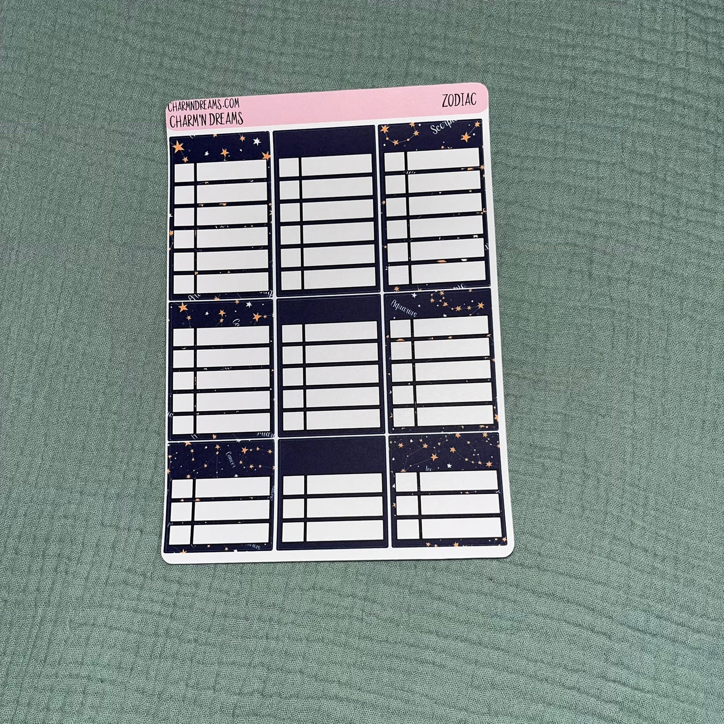 Zodiac Planner Sticker Kit