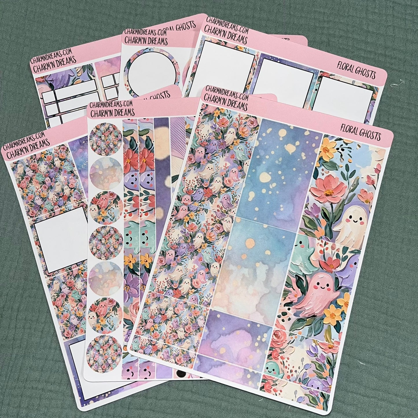 Floral Ghosts Planner Sticker Kit