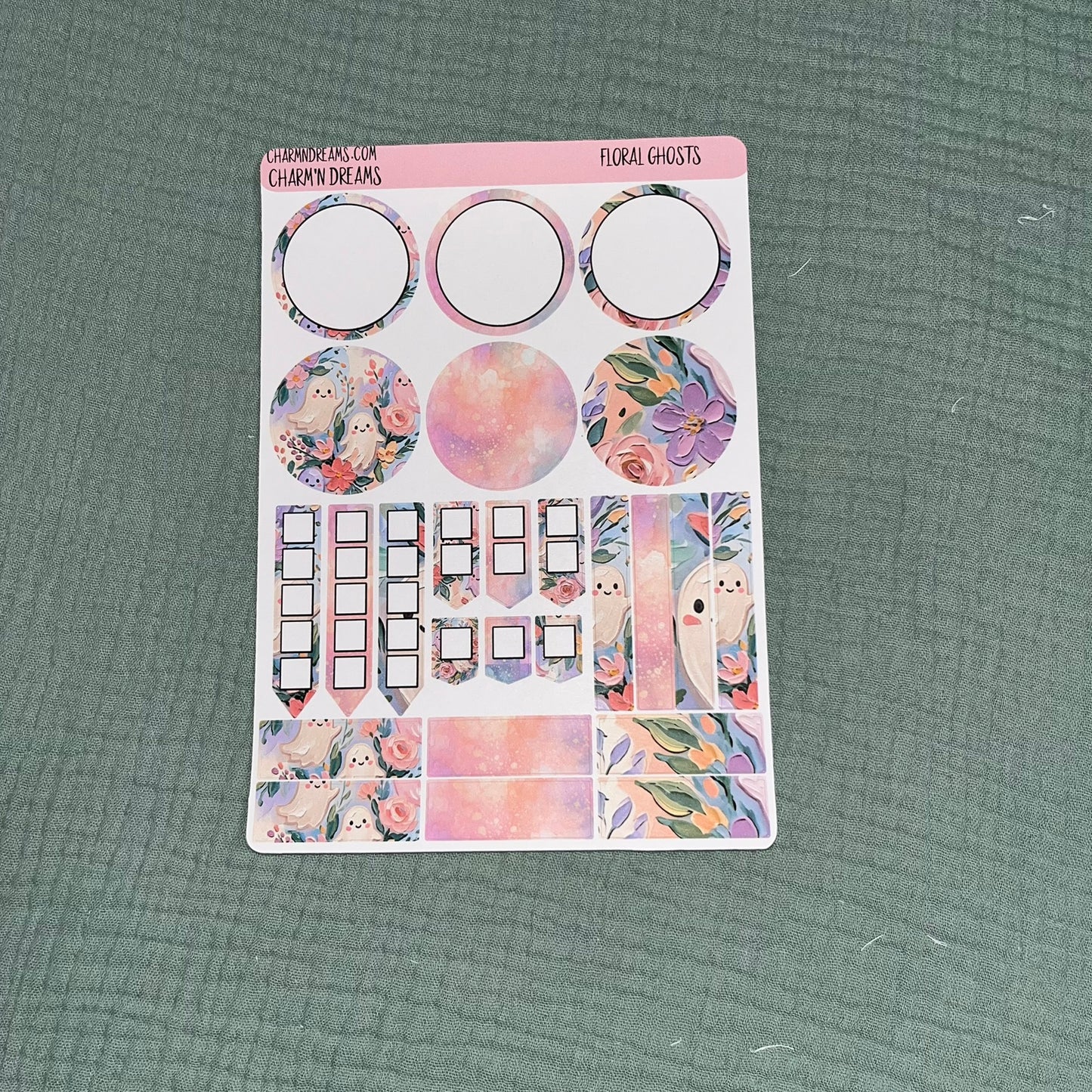 Floral Ghosts Planner Sticker Kit