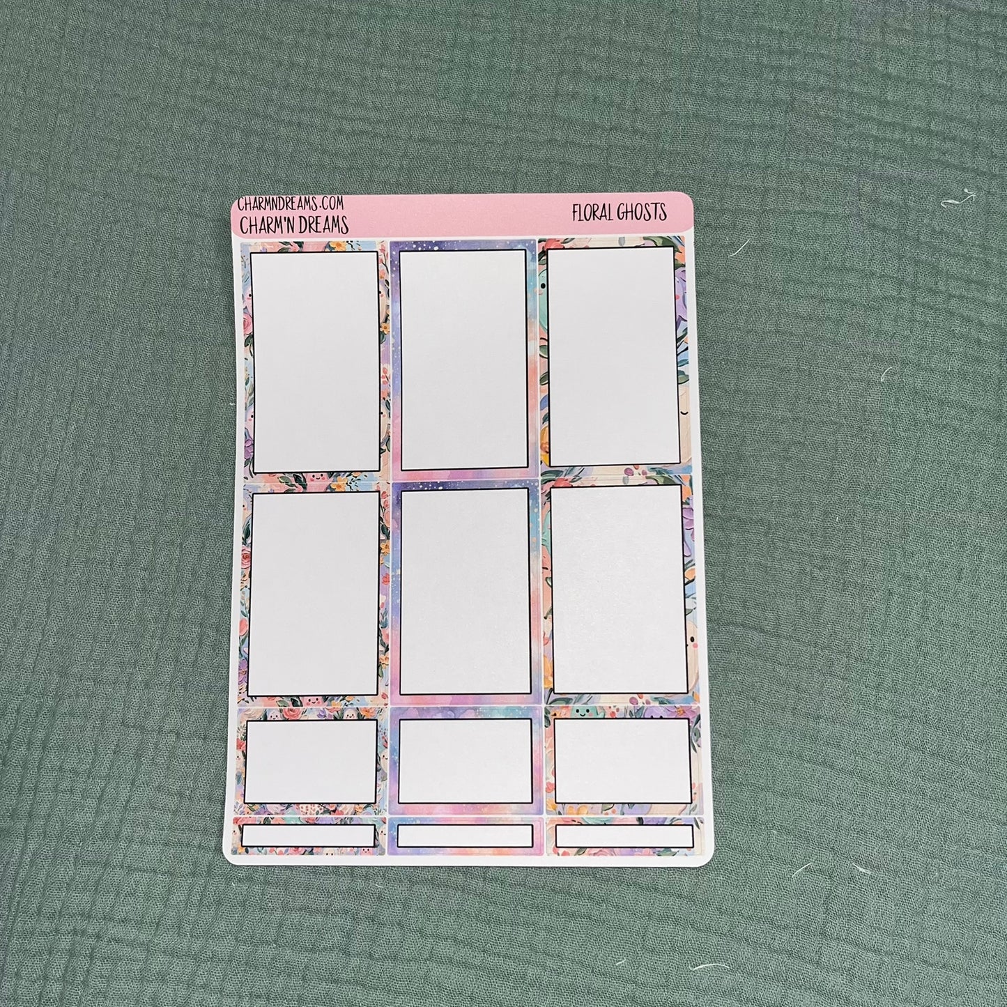 Floral Ghosts Planner Sticker Kit