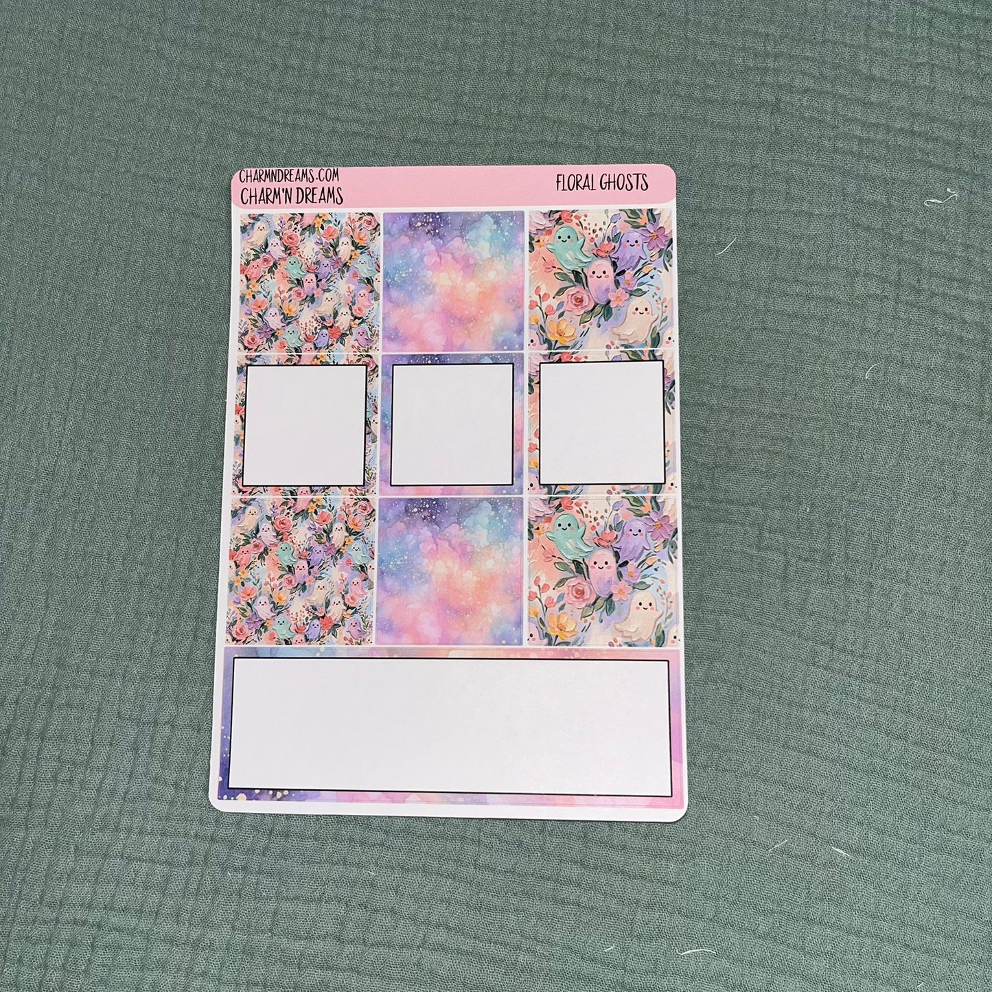 Floral Ghosts Planner Sticker Kit