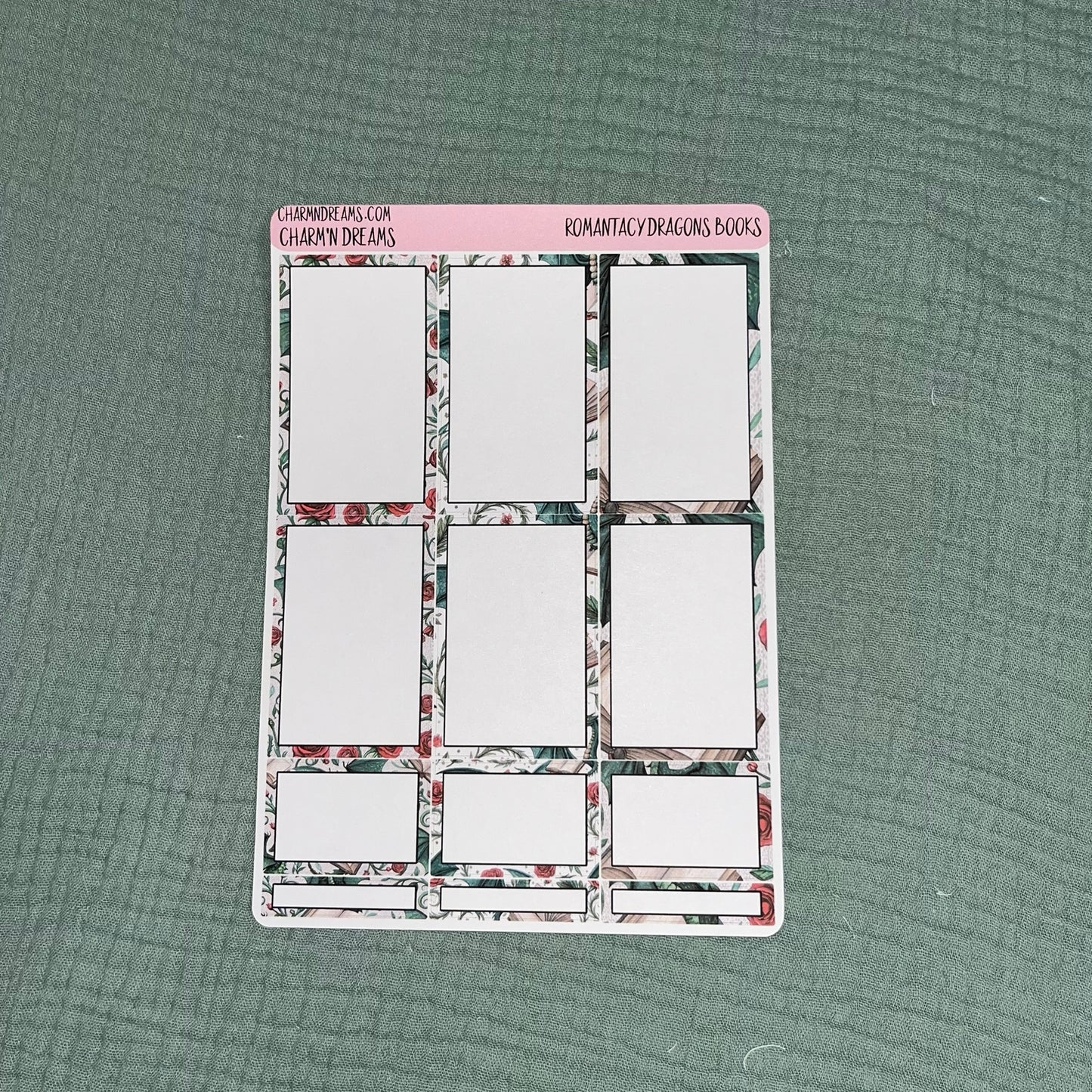 Romantacy Dragons Books Planner Sticker Kit