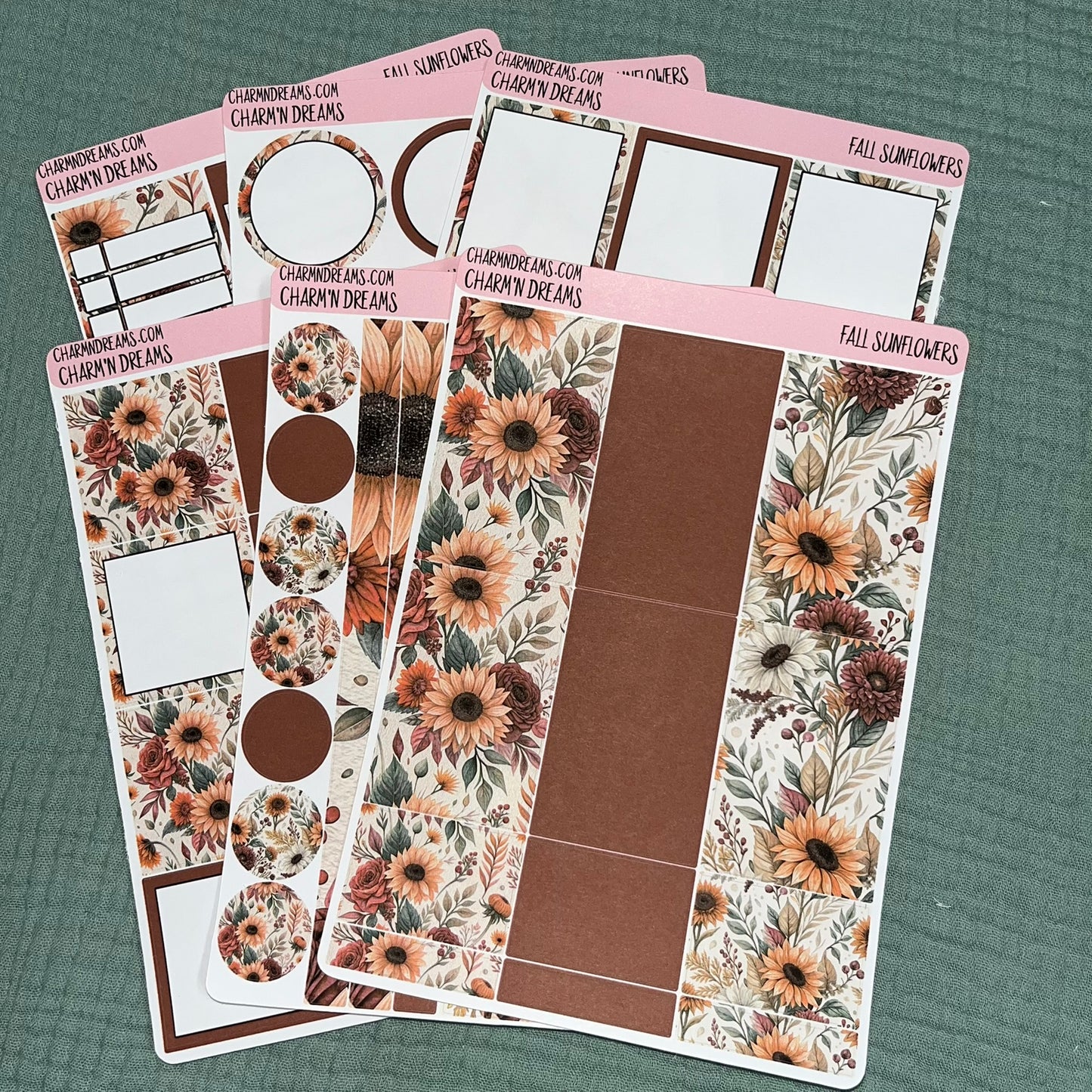 Fall Sunflowers Planner Sticker Kit