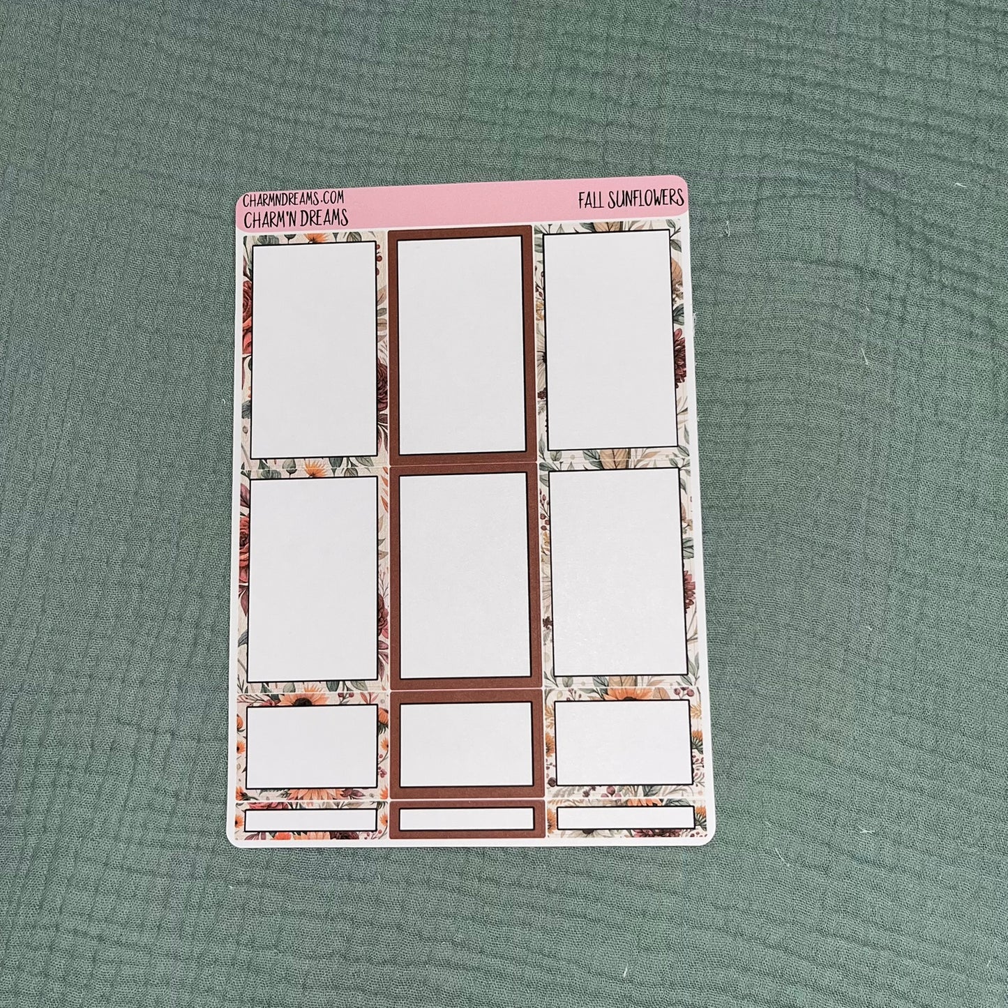 Fall Sunflowers Planner Sticker Kit